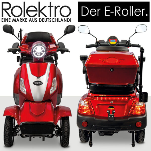 Rolektro E-Quad 25 V.3 Lithium Seniorenmobil Rot