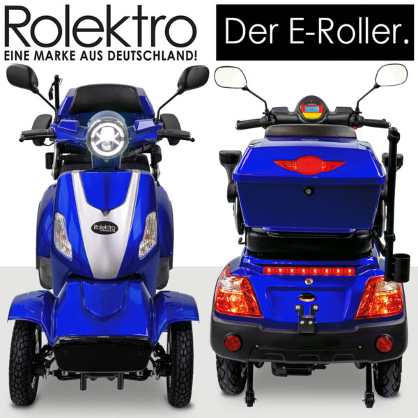 Rolektro E-Quad 25 V.3 Lithium Seniorenmobil Blau