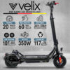 Velix E-Kick Pro Elektroroller mit extra breiter Trittflsaeche